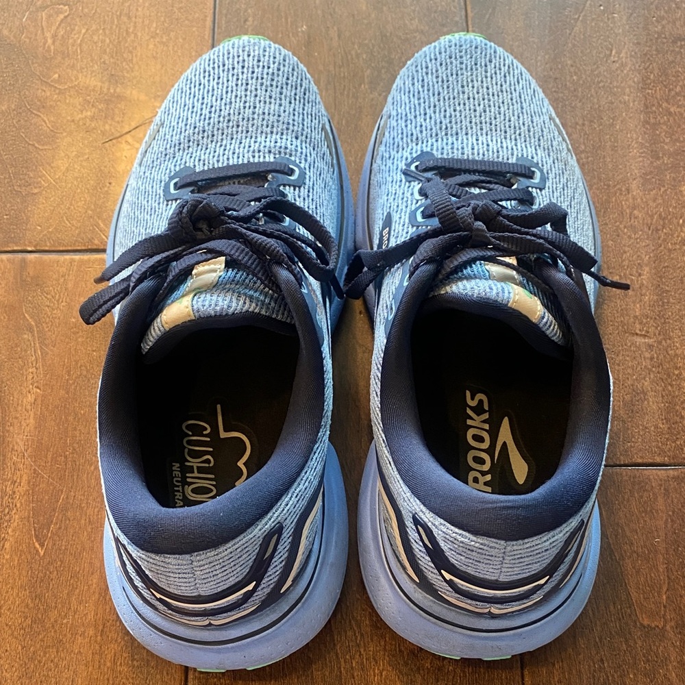 Brooks Women’s Ghost Running Shoes - Light Blue/Navy - Picture 2 of 6